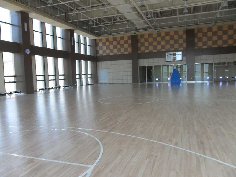 山東省濟南全運村籃球場地板 山東省濟南全運村籃球場地板